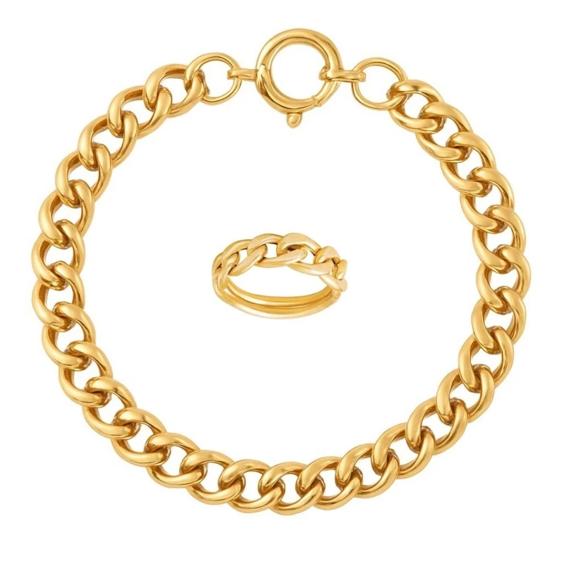 نیم ست طلا 18 عیار زنانه گالری طلای همراز مدل کارتیه