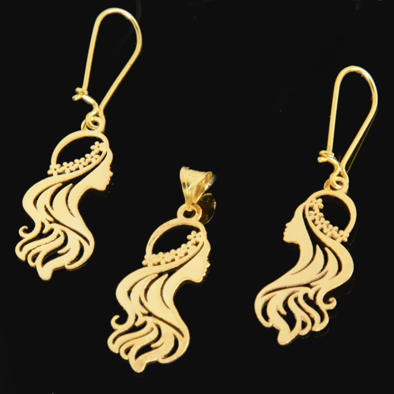  نیم ست طلا 18 عیار زنانه مدل 670131